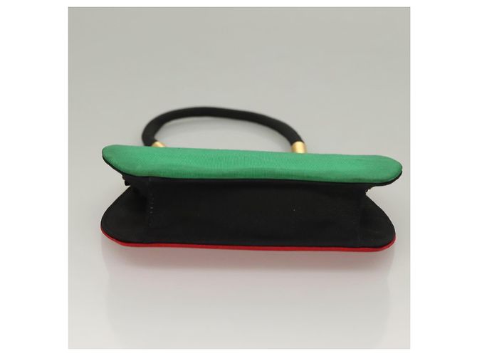 Borsa a mano FENDI in nylon rosso e oro Auth 135610 D'oro - vista 5