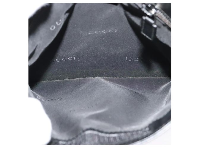 Borsa a Spalla GUCCI Nylon Nero Argento 019 0348 Auth sw1199 - vista 10