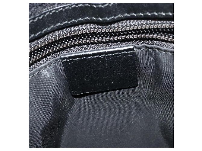 Borsa a Spalla GUCCI Nylon Nero Argento 019 0348 Auth sw1199 - vista 19