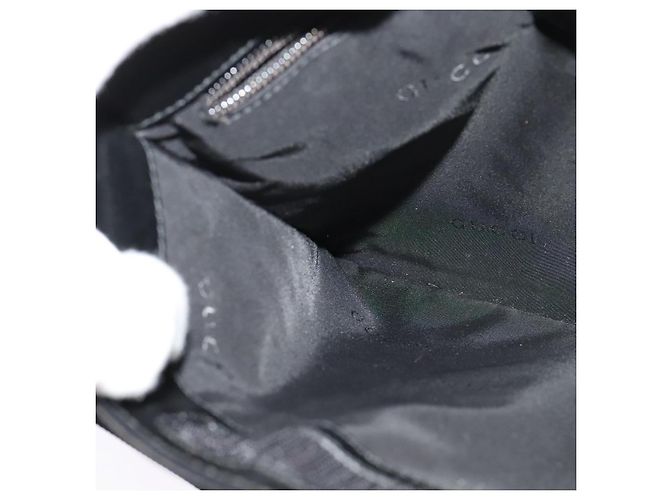 Borsa a Spalla GUCCI Nylon Nero Argento 019 0348 Auth sw1199 - vista 21