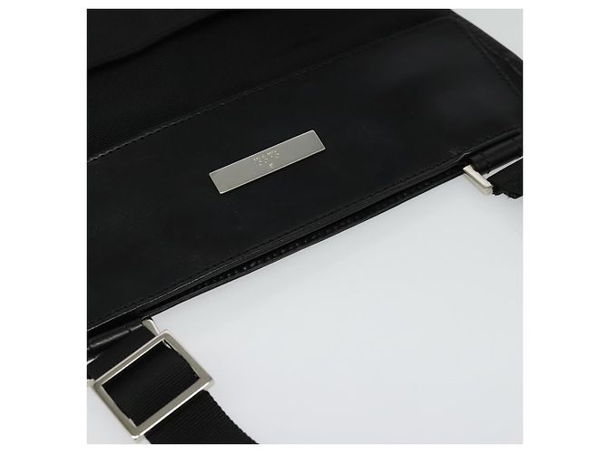 Borsa a Spalla GUCCI Nylon Nero Argento 019 0348 Auth sw1199 - vista 6