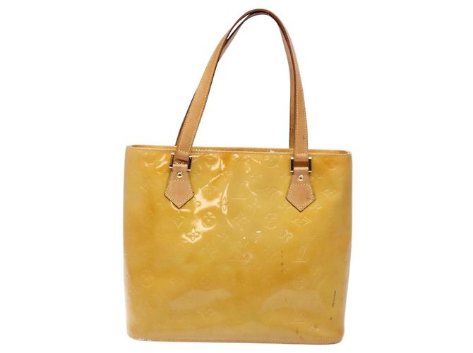 LOUIS VUITTON Borsa a Mano Monogram Vernis Houston Beige M91004 LV Auth 135882 - vista 13