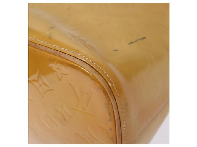 LOUIS VUITTON Borsa a Mano Monogram Vernis Houston Beige M91004 LV Auth 135882 - vista 15
