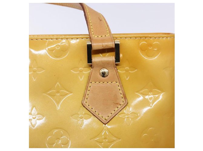 LOUIS VUITTON Borsa a Mano Monogram Vernis Houston Beige M91004 LV Auth 135882 - vista 19