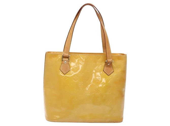 LOUIS VUITTON Borsa a Mano Monogram Vernis Houston Beige M91004 LV Auth 135882 - vista 2