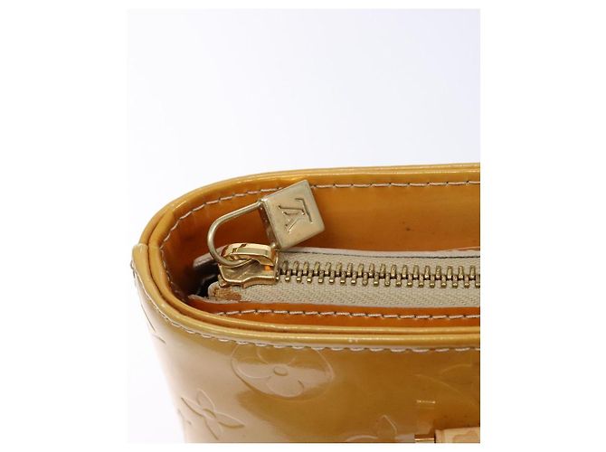 LOUIS VUITTON Borsa a Mano Monogram Vernis Houston Beige M91004 LV Auth 135882 - vista 20