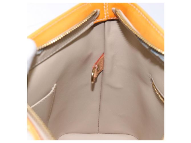 LOUIS VUITTON Borsa a Mano Monogram Vernis Houston Beige M91004 LV Auth 135882 - vista 23