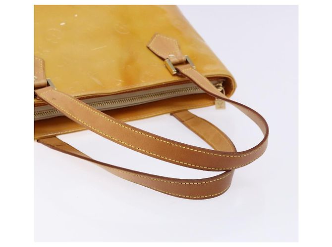 LOUIS VUITTON Borsa a Mano Monogram Vernis Houston Beige M91004 LV Auth 135882 - vista 7
