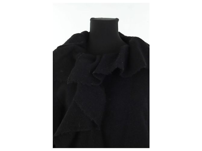 Lanvin Abrigo de lana negro - vista 2