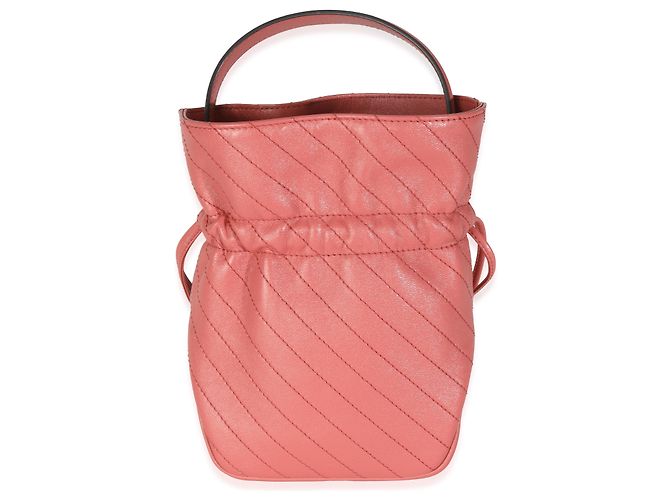 Borsa a secchiello Blondie in pelle di vitello rosa Gucci - vista 2