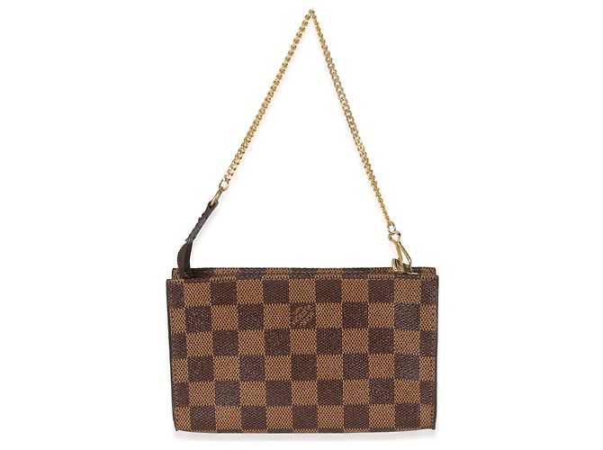 Bucket Pochette Marais in tela Damier Ebene di Louis Vuitton Marrone - vista 2