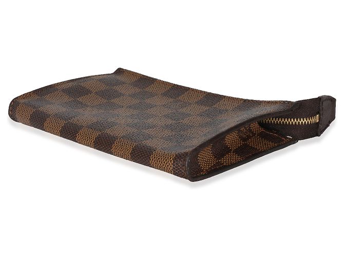Bucket Pochette Marais in tela Damier Ebene di Louis Vuitton Marrone - vista 6