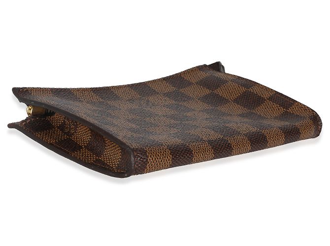 Bucket Pochette Marais in tela Damier Ebene di Louis Vuitton Marrone - vista 7