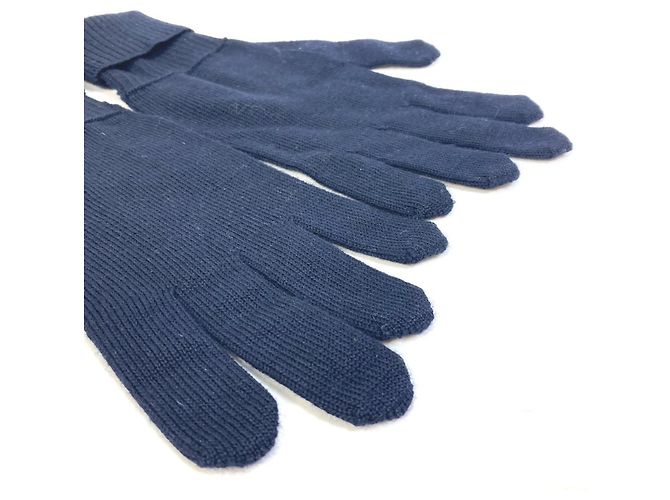 Wollhandschuhe Gon Triple V M70305 von Louis Vuitton Marineblau - Ansicht 7