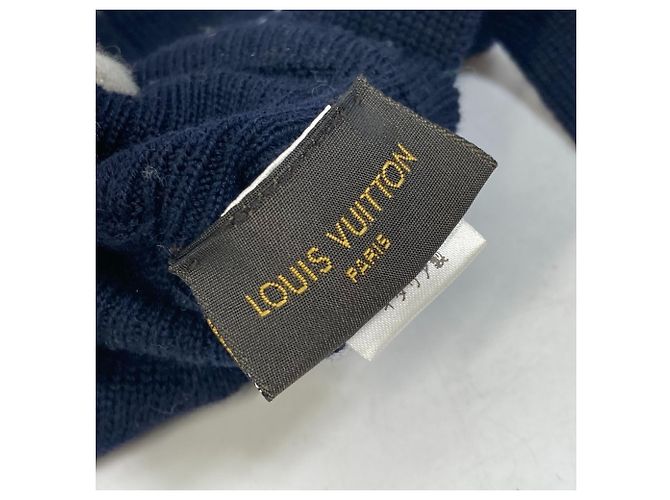 Wollhandschuhe Gon Triple V M70305 von Louis Vuitton Marineblau - Ansicht 8
