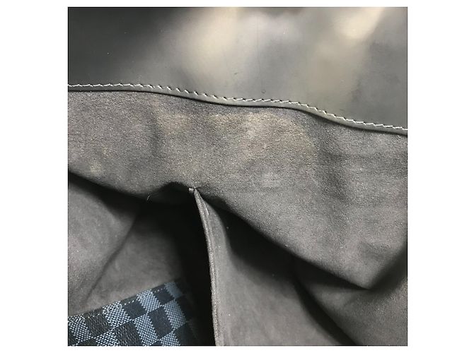 Borsa a Spalla Cabas Voyage Damier Cobalt di Louis Vuitton Nero Blu navy - vista 14