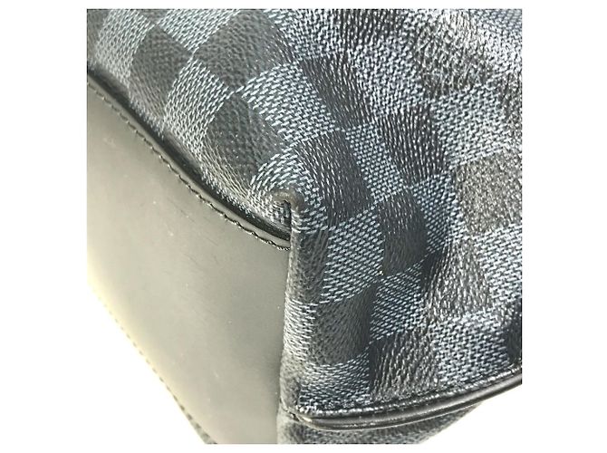 Borsa a Spalla Cabas Voyage Damier Cobalt di Louis Vuitton Nero Blu navy - vista 7