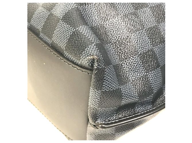 Borsa a Spalla Cabas Voyage Damier Cobalt di Louis Vuitton Nero Blu navy - vista 8