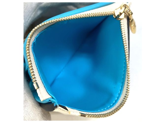 Billetera compacta tri-fold Pont Neuf Louis Vuitton Blanco - vista 10