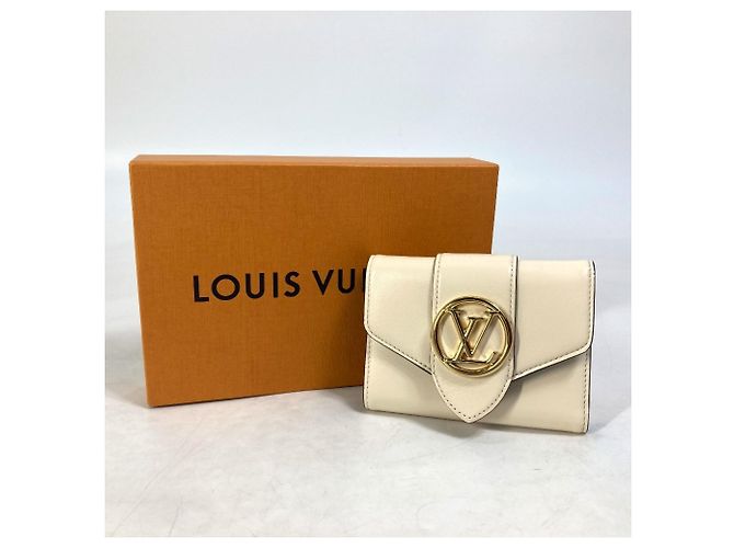 Billetera compacta tri-fold Pont Neuf Louis Vuitton Blanco - vista 16