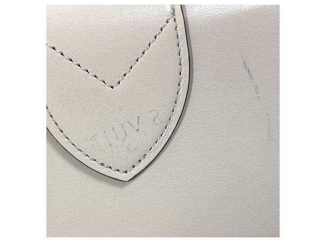 Billetera compacta tri-fold Pont Neuf Louis Vuitton Blanco - vista 3