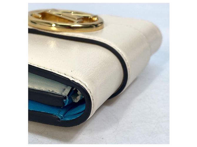 Billetera compacta tri-fold Pont Neuf Louis Vuitton Blanco - vista 4
