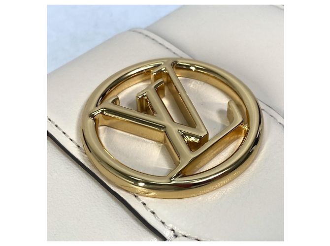 Billetera compacta tri-fold Pont Neuf Louis Vuitton Blanco - vista 6