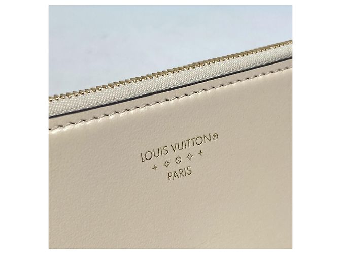Billetera compacta tri-fold Pont Neuf Louis Vuitton Blanco - vista 8