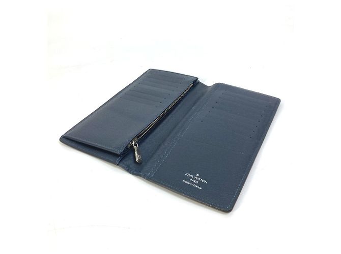 Cartera Bifold Larga Brazza NM en Taiga V de Louis Vuitton Azul Azul marino - vista 10