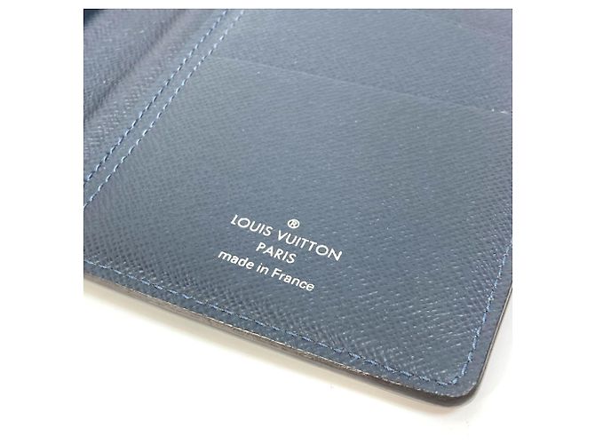 Cartera Bifold Larga Brazza NM en Taiga V de Louis Vuitton Azul Azul marino - vista 11