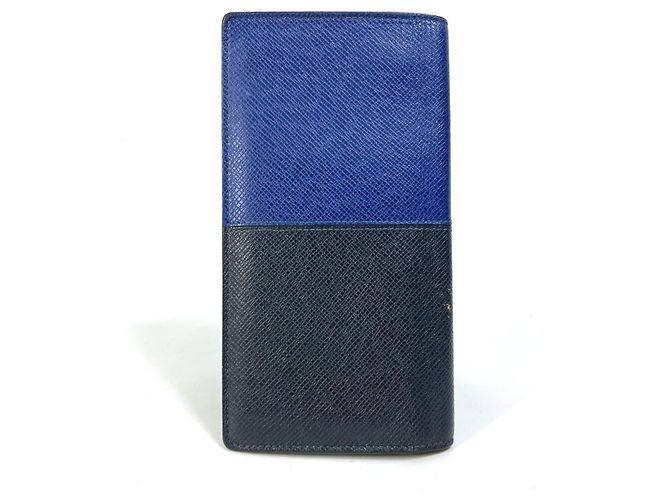 Cartera Bifold Larga Brazza NM en Taiga V de Louis Vuitton Azul Azul marino - vista 2