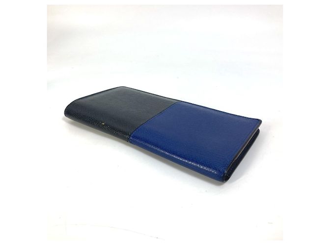 Cartera Bifold Larga Brazza NM en Taiga V de Louis Vuitton Azul Azul marino - vista 4