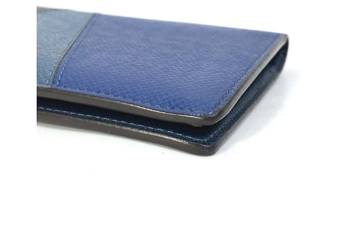 Cartera Bifold Larga Brazza NM en Taiga V de Louis Vuitton Azul Azul marino - vista 7