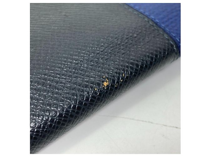 Cartera Bifold Larga Brazza NM en Taiga V de Louis Vuitton Azul Azul marino - vista 9