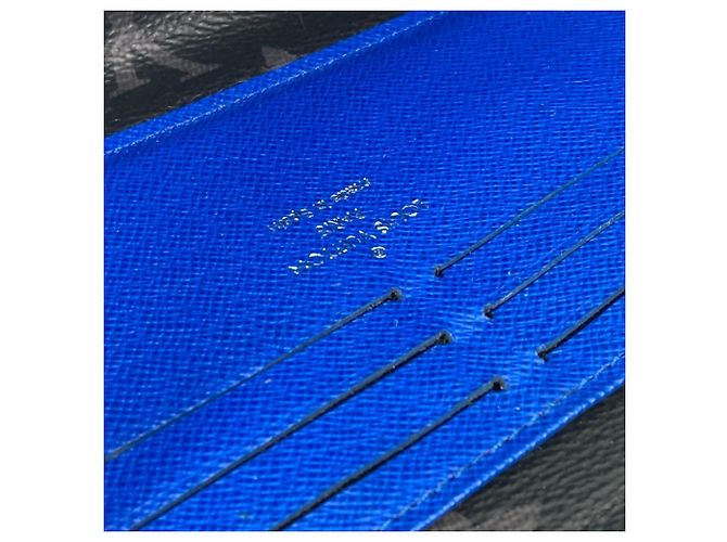 Louis Vuitton Monogram Eclipse Long Wallet Black Blue - view 14