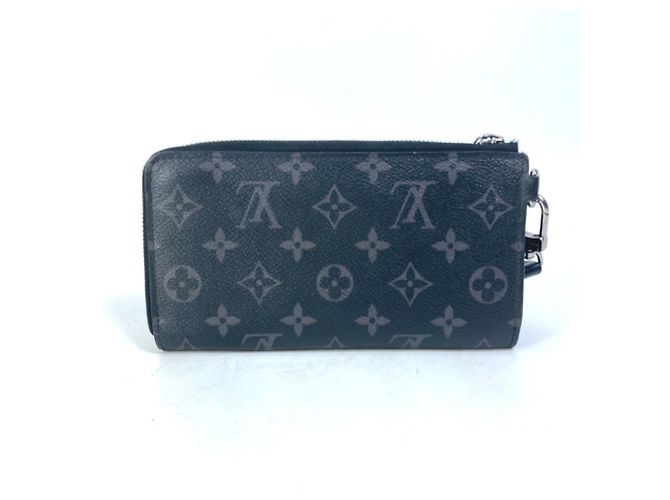 Louis Vuitton Monogram Eclipse Long Wallet Black Blue - view 2