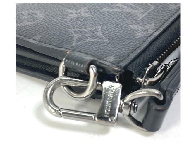 Louis Vuitton Monogram Eclipse Long Wallet Black Blue - view 5