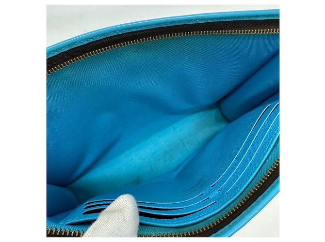 Pochette Voyage MM Monogramma Louis Vuitton Marrone Blu - vista 10