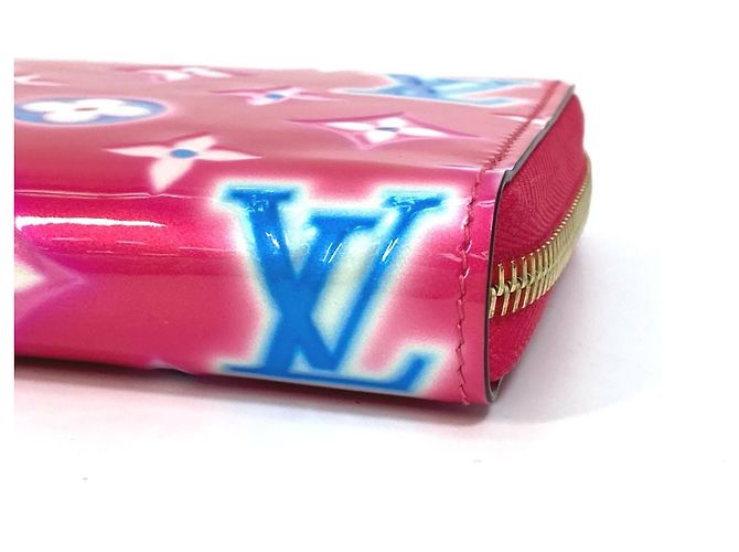 Cartera Zippy Monogram Vernis Louis Vuitton Rosa - vista 4