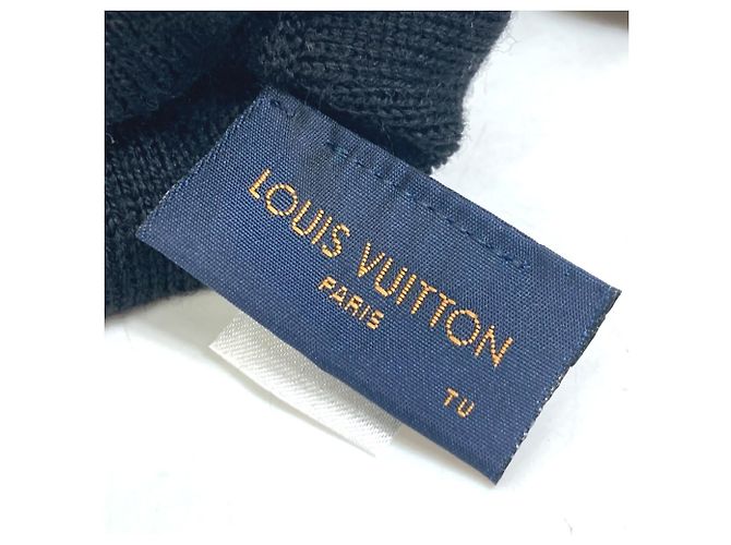 Louis Vuitton Gon LV Horizon Wollhandschuhe Schwarz Rot - Ansicht 7
