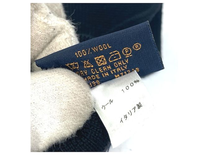 Louis Vuitton Gon LV Horizon Wollhandschuhe Schwarz Rot - Ansicht 8