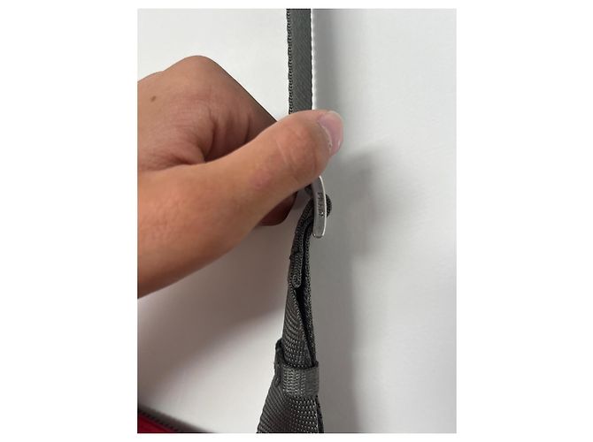 Borsa Prada VA032 in tela rossa Rosso - vista 9