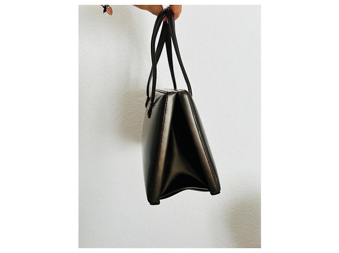 Borsa a mano Loewe in pelle marrone scuro - vista 4