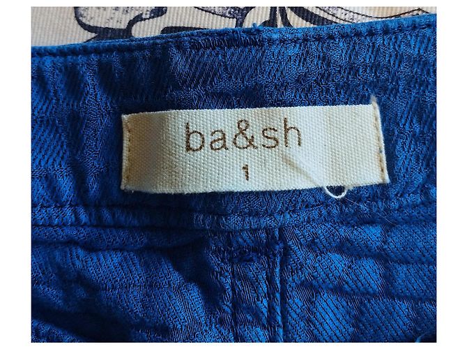 Ba&sh Jeans Salome Reliefs Baumwolle TM/L Blau - Ansicht 16
