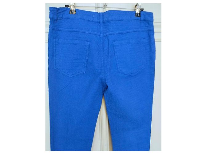 Ba&sh Jeans Salome Reliefs Baumwolle TM/L Blau - Ansicht 18