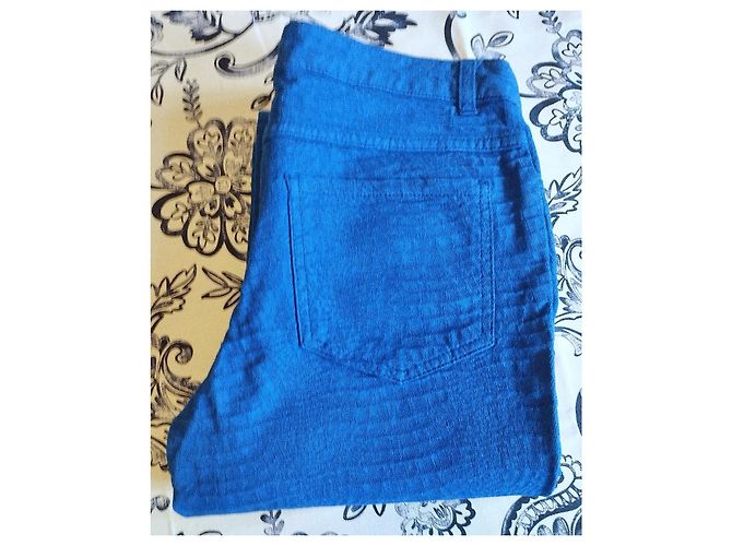 Ba&sh Jeans Salome Reliefs Baumwolle TM/L Blau - Ansicht 19