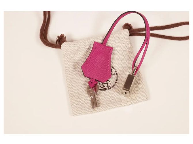 Hermès Clochette Hermes PHW Llave Rosa - vista 2