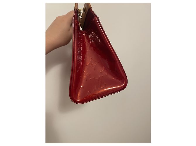 Roxbury Louis Vuitton Handtasche Rot Lackleder - Ansicht 12
