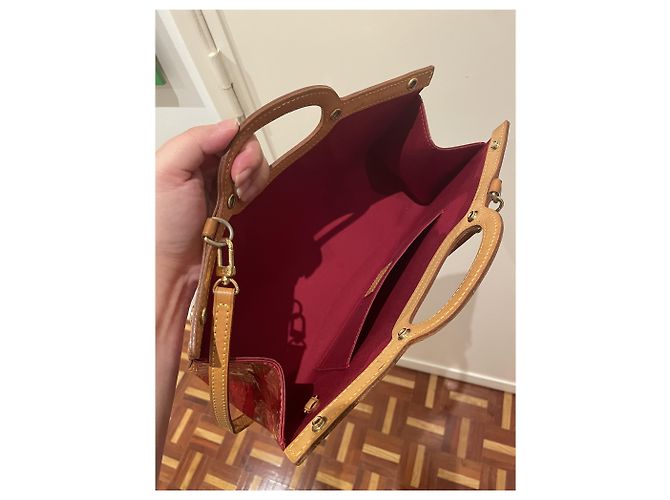 Roxbury Louis Vuitton Handtasche Rot Lackleder - Ansicht 4
