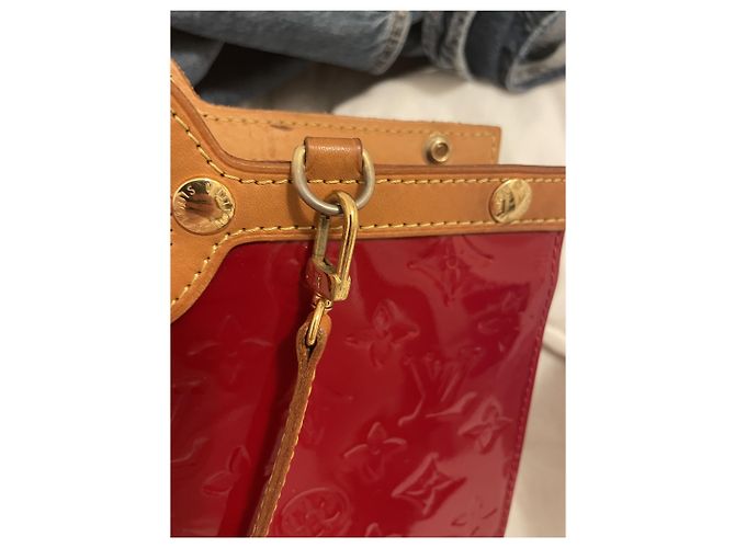 Roxbury Louis Vuitton Handtasche Rot Lackleder - Ansicht 8